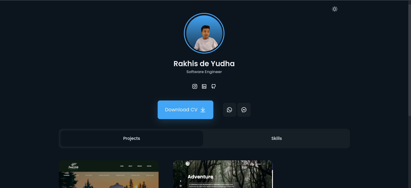 Simple Portfolio preview
